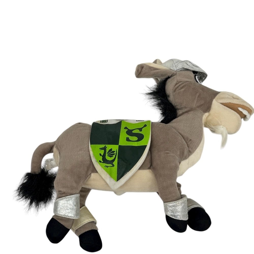Shrek The Third Donkey In Knight Costume Stuffed Plush 2006 Nanco Dreamworks
